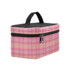 Pink Purple Plaid Cosmetic Bag/Large (Model 1658)