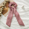 Bohe Solid Stripe Ribbon Hair Scrunchies Women Elastic Hair Bands Scarf Hair Ties Rope Ponytail Holder Girls Hair Accessories
