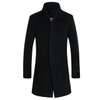 British Style Men Woolen Coats Trench Outerwear Winter Slim Fit Fashion Long Jacket Windbreaker Warm Overcoat Men Clothes 2018