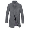British Style Men Woolen Coats Trench Outerwear Winter Slim Fit Fashion Long Jacket Windbreaker Warm Overcoat Men Clothes 2018
