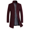 British Style Men Woolen Coats Trench Outerwear Winter Slim Fit Fashion Long Jacket Windbreaker Warm Overcoat Men Clothes 2018