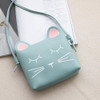 Ladies Children One-shoulder Cat Pattern Satchel Mini Phone Bag