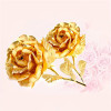 24K Gold Rose Gold Foil Rose Gold Rose Valentine'S Day Gift