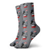 Mens Fashion Performance Polyester Socks Vintage Route 66 Logo Casual Athletic Crew Socks.