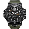 SMAEL Brand Men Sports Watches Dual Display Analog Digital LED Electronic Quartz Waterproof Swimming