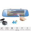 Podofo GPS Navigation 4G Android Car DVR 4G 7.84" Touch Screen ADAS Rearview Mirror Dash Camera Dual Lens Dashcam Vehicle GPS