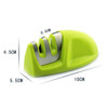 Two Stage(Ceramic+Diamond) Knife Sharpener Sharpening Stone Whetstone Waterstone Kitchen Honing Stone Sharpener