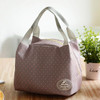 Striped Dot Portable Lunch Bag Thermal Insulated Cold keep Food Safe warm Lunch bags For Girls Women#121