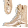 Fashion Women Ankle Boots Genuine Leather High Heels Motorcycle Boots Autumn Winter Rivets Punk Dancing Shoes Woman