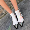 Fashion Buckle Genuine Leather Rivets Motorcycle Ankle Boots Woman Brand Shoes Female Spring Summer Boots Sandals Shoes Women