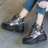 Women's Chunky Sneakers Fashion Brand Women Platform Sneaker Comfort  Casual Woman Dad Shoes Ladies Footwear Silver