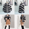 Wine Purple Coat Women Leather Jacket Rex Rabbit Fur Jacket Real Fur Coat Women Plus Size Winter Coat Women Jacket