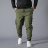 Wear-resistant Multi-pocket Cargo Pants Trousers Plus Size work overalls Jogger Super Loose Men Cotton Casual Pants