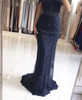 Pink Sexy Elegant Evening Dress 2020 Lace Pearls Diamond Mermaid Formal Party Gown