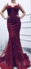 Pink Sexy Elegant Evening Dress 2020 Lace Pearls Diamond Mermaid Formal Party Gown