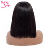 Short Bob Lace Front Wigs Brazilian Straight Bob Wig Human Hair 13x4 Preplucked 150% Halo Lady Hair
