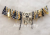 Mr Onederful  Black Gold Highchair Banner Boy 1st Birthday Party Garland Bunting Gentleman Themed Baby shower Decorations
