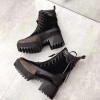 Autumn Winter Women Martin Boots Luxury Brand Fashion Women High Heels Round Toe High Quality Martin Boots Women Boots