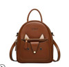 Women leather backpack fashion designer bags famous brand women bags 2019 new cowhide backpack Leisure school bag