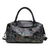 Genuine Leather Women Floral Print Handbag Ladies Cowhide Leather Tote Bag Fashion Design Special Women Shoulder Bag