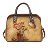 Genuine Embossed Leather Handbag Women High Quality Messenger Shoulder Cross body Bags Female Luxury Floral Vintage Tote Bag Genuine Embossed Leather Handbag Women High Quality Messenger Shoulder Cross body Bags Female Luxury Floral Vintage Tote Bag