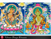 ★Free Download "Parnashavari Mantra,Green Tara" EPS clipart,vector file,eps vector,Digital Download Art for Invitations,Prints,Crafts..