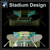 【Architecture CAD Projects】Stadium Design CAD Blocks,Plans,Layout V4
