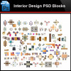 ★Photoshop PSD Blocks-Interior Design PSD Blocks-Desk & Chair PSD Blocks V2