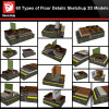 【Best 60 Types of Floor Details Sketchup 3D Detail Models】 (★Recommanded★)