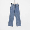 Women Vintage High Waist Straight Leg Jeans Blue Wide Leg Jean