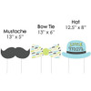 Dashing Little Man Mustache Party - Lawn Decorations - Outdoor Baby Shower or Birthday Party Yard Decorations - 10 Piece