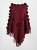 Women's ponchos and capes накидка женская пончо cloak Winter Knitted Cashmere Poncho Capes Shawl tassel Cardigans Sweater