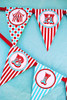 Circus Carnival Happy Birthday Banner Pennant