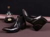 Italian Real Leather Men Boots Pointed Toe Lace Up Ankle Boots Large Size Business Men Formal Leather Boots Shoes