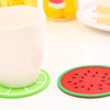 10PCS Coaster Fruit Shape Silicone Cup Pad Slip Insulation Mat Drink Holder