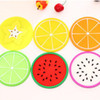 10PCS Coaster Fruit Shape Silicone Cup Pad Slip Insulation Mat Drink Holder