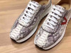 Latest Genuine real genuine python skin men shoe nature beige color high end quality snake skin sneaker for men cow skin lining