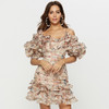 New Summer Women Spaghetti Strap Dress Sexy Cascading Ruffle Bud Mini Club Fashion Evening Party Celebrity Ladies Dresses