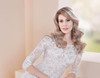 Appliques Lace Trumpet Bridal Gowns Vestido De Noiva Sereia Buttons Up Back Floor Length Half Sleeve Mermaid Dresses Elegant