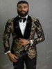 2020 Men Black Double Breasted Wedding Groom Suit With Pants Tuxedo For Men Wedding Suits Prom Best Man Suit (Jacket+Pants+Bow)