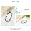 BAMOER 2020 HOT SALE Silver 925 Star Ring For Women Wedding 100% 925 Sterling Silver Stackable Finger Ring Jewelry PA7151