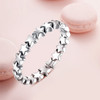 BAMOER 2020 HOT SALE Silver 925 Star Ring For Women Wedding 100% 925 Sterling Silver Stackable Finger Ring Jewelry PA7151
