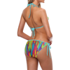 Rainbow Abstract Stars Custom Bikini Swimsuit (Model S01)