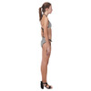 Black White Houndstooth Custom Bikini Swimsuit (Model S01)