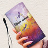 Personalized Dragonfly With Sunset On The Meadow Women Wallet Purse