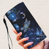 Dragonfly In The Glitter Flower Night Women Wallet Purse