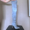 Faux Suede Leather Thigh High Boots Faux Suede Leather Thigh High Boots