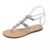 Rhinestones Chains Thong Gladiator Flat Sandals. Rhinestones Chains Thong Gladiator Flat Sandals.