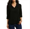 Sexy Women V-neck Chiffon Blouse