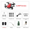 Eachine E61/E61hw Mini Drone With/Without HD Camera High Hold Mode RC Quadcopter RTF WiFi FPV Foldable RC Drone